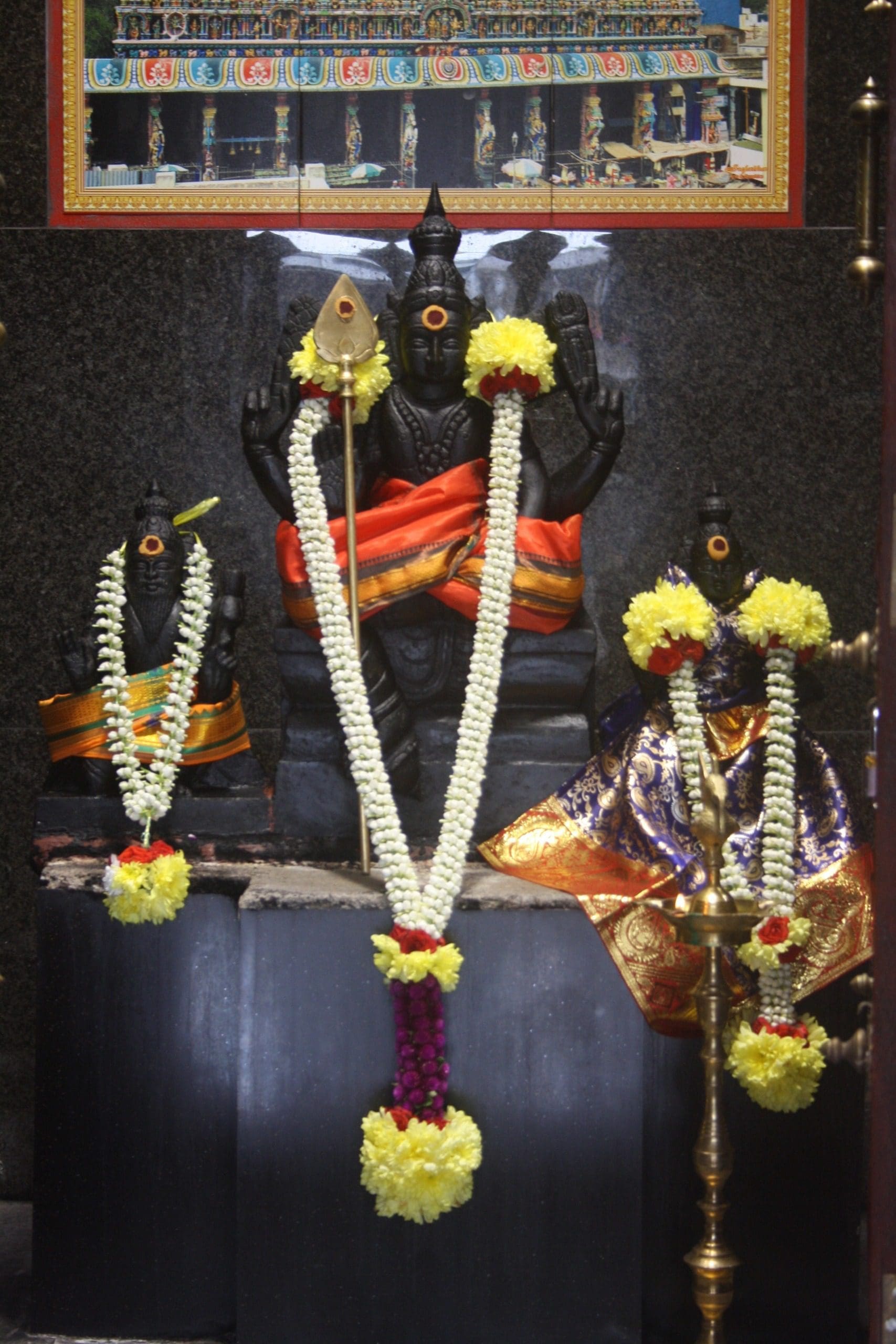 flower offerings at Batu Caves