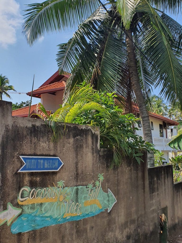 Alleyway to Coconute Tree Hill Mirissa Sri Lanka