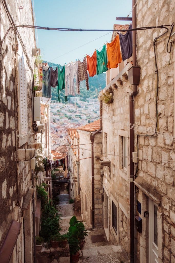 Old laneways in Dubrovnik Old Town