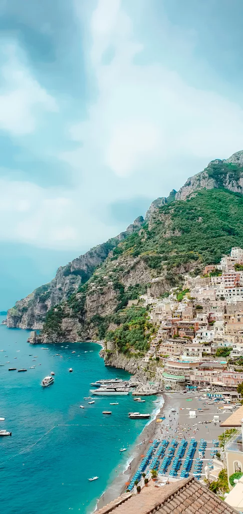 Positano views-how to visit Positano on a budget