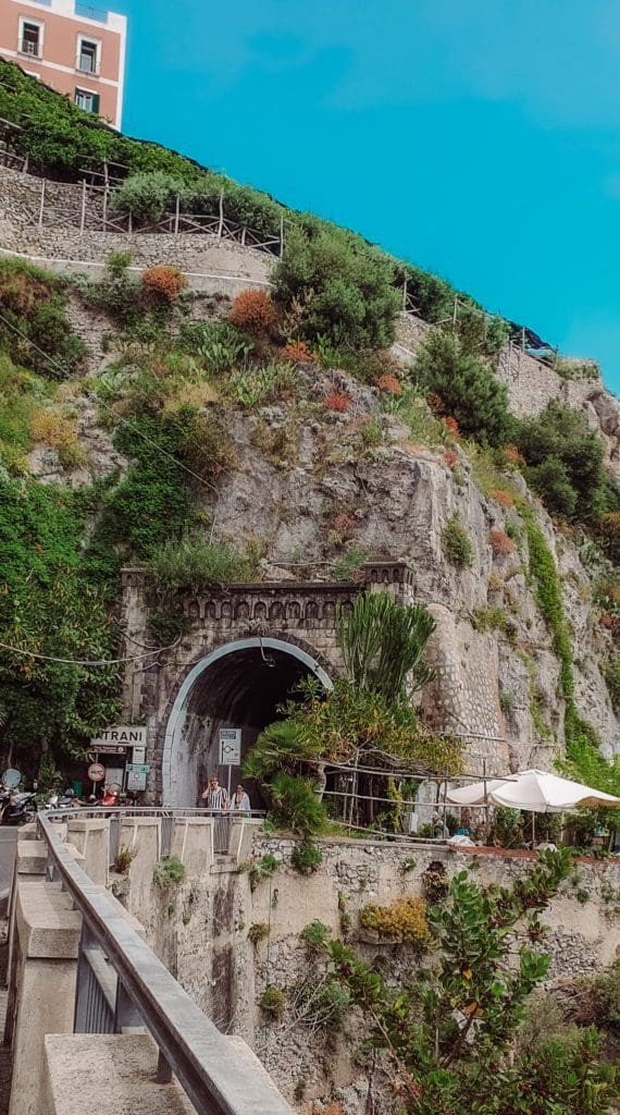 tunnel when walking to Atrani from Amalfi-Best things to do in Amalfi