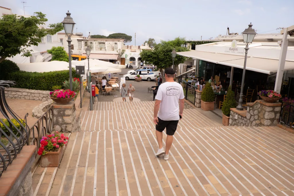 plaza area in anacapri