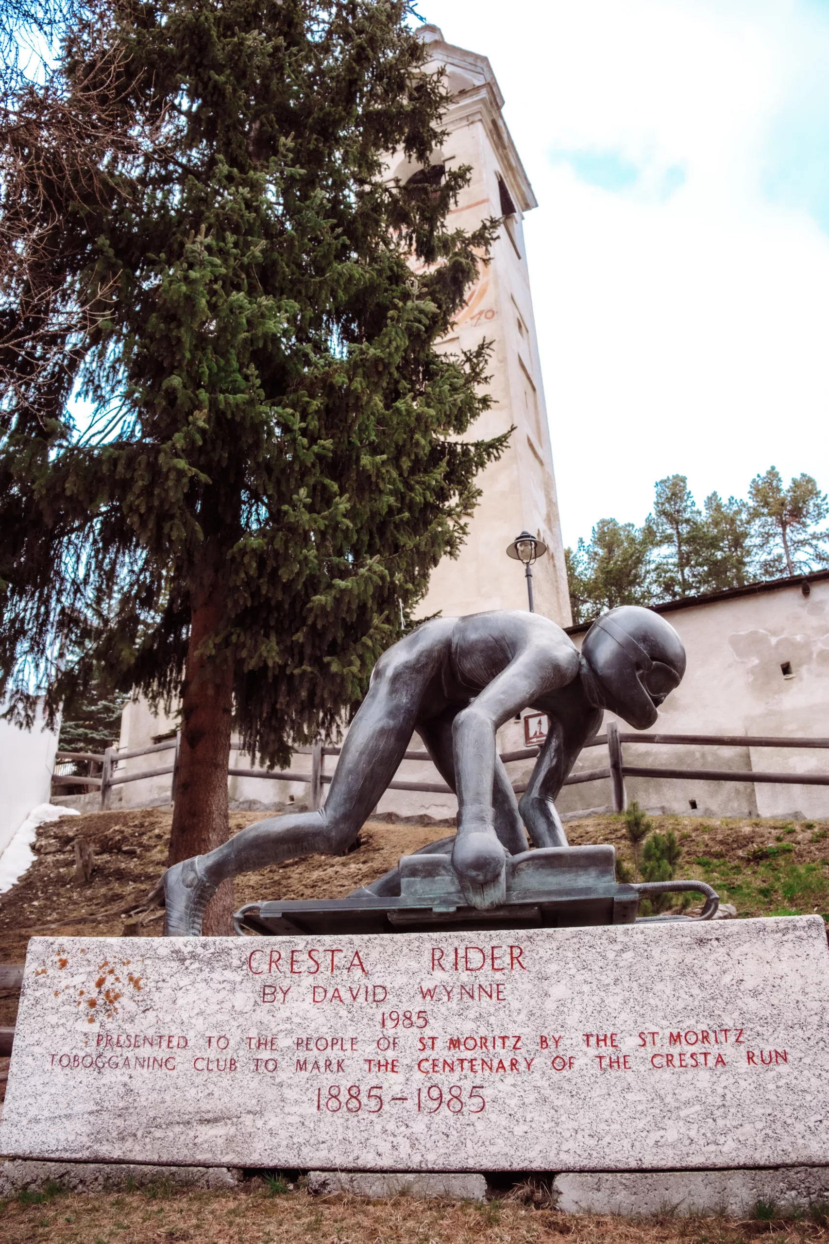 Cute historic town of St Moritz