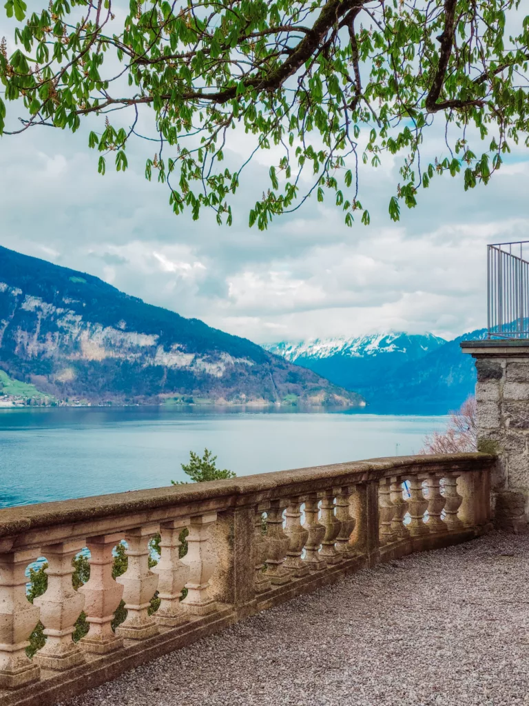 Spiez Castle on Thun Lake Interlaken