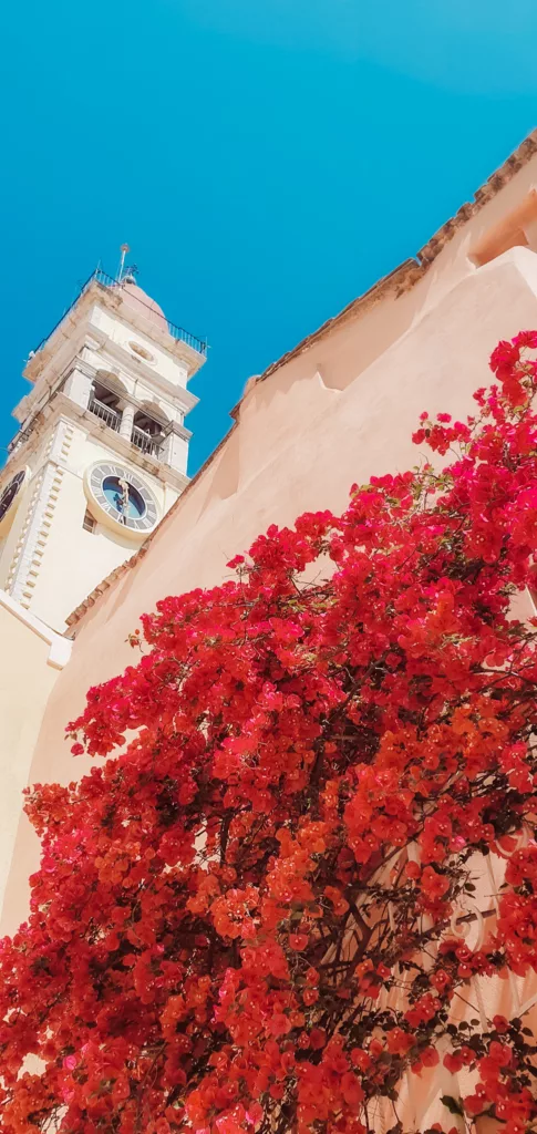 The bell tower of the Saint Spyridon Church