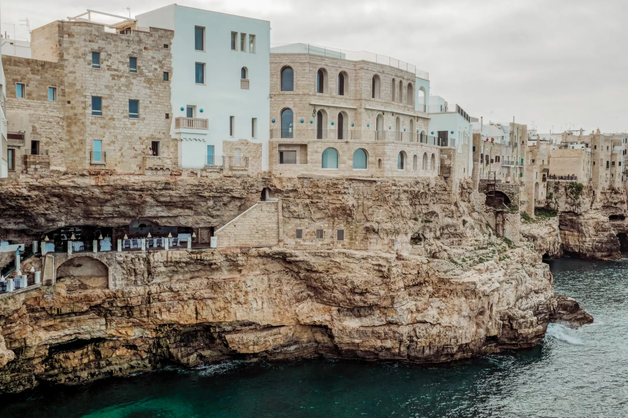 viewpoints in Polignano a Mare, Grotta Palazzese