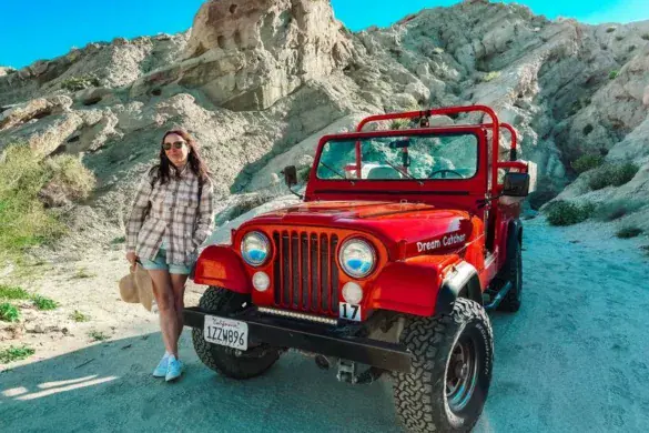 Red Jeep San Andreas Fault Tour