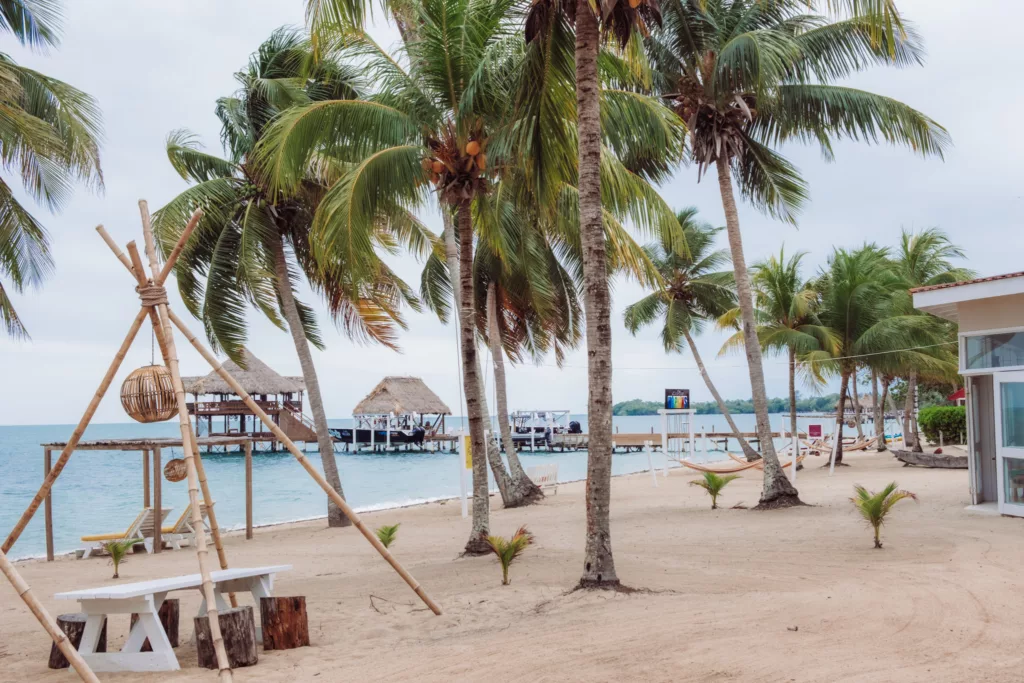 sun loungers at The Lodge at Jaguar Reef Belize