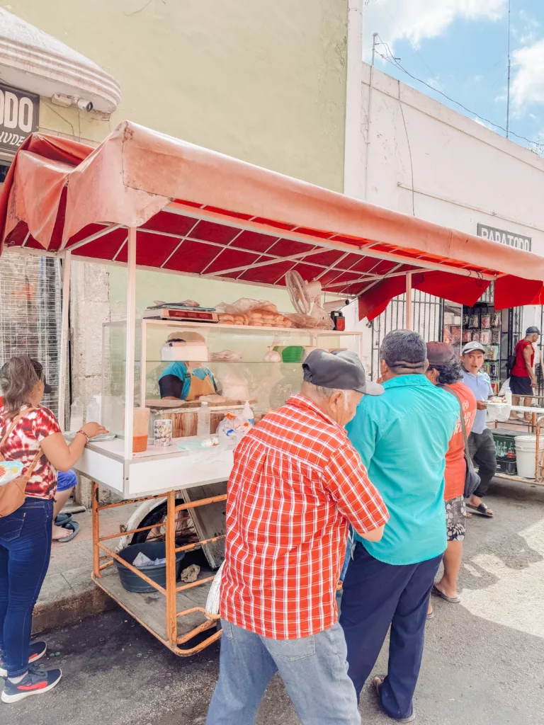 cochinita pibil in Valladolid Mexico