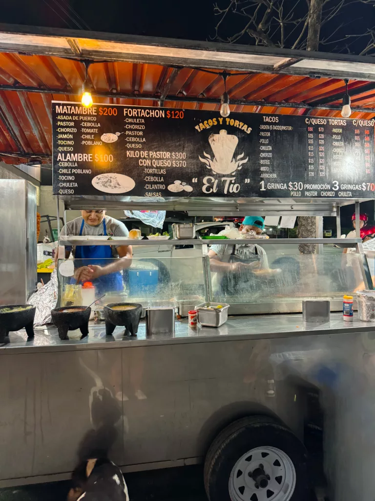 best taco food cart in Tulum