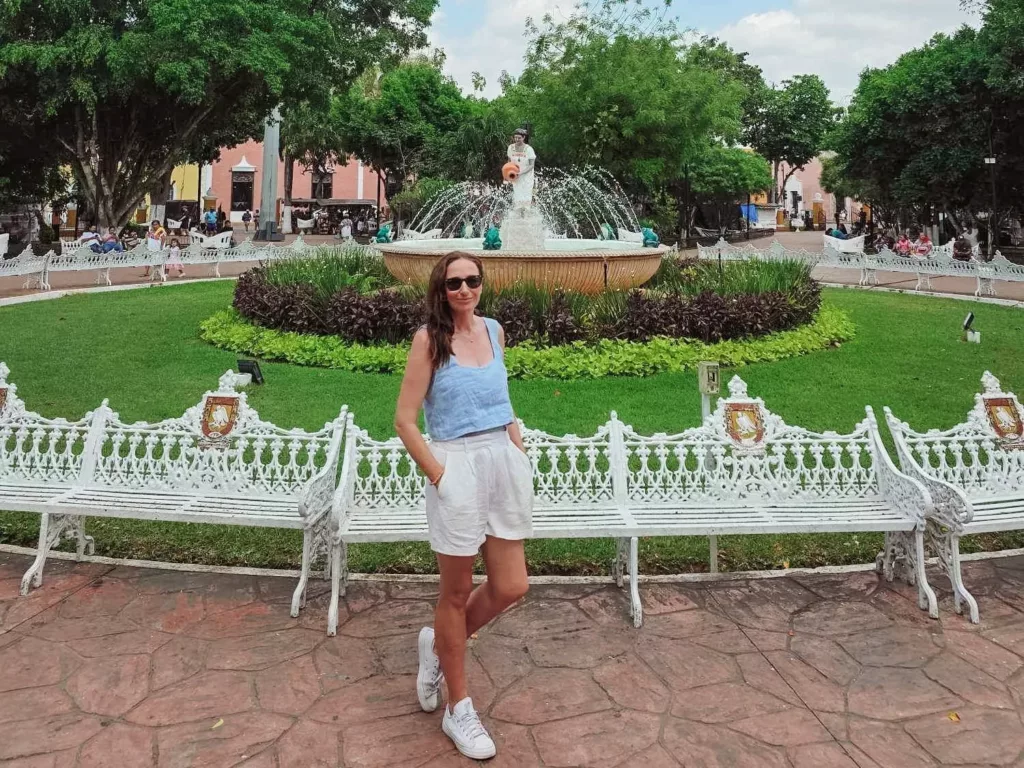 main park square in Valladolid Mexico
