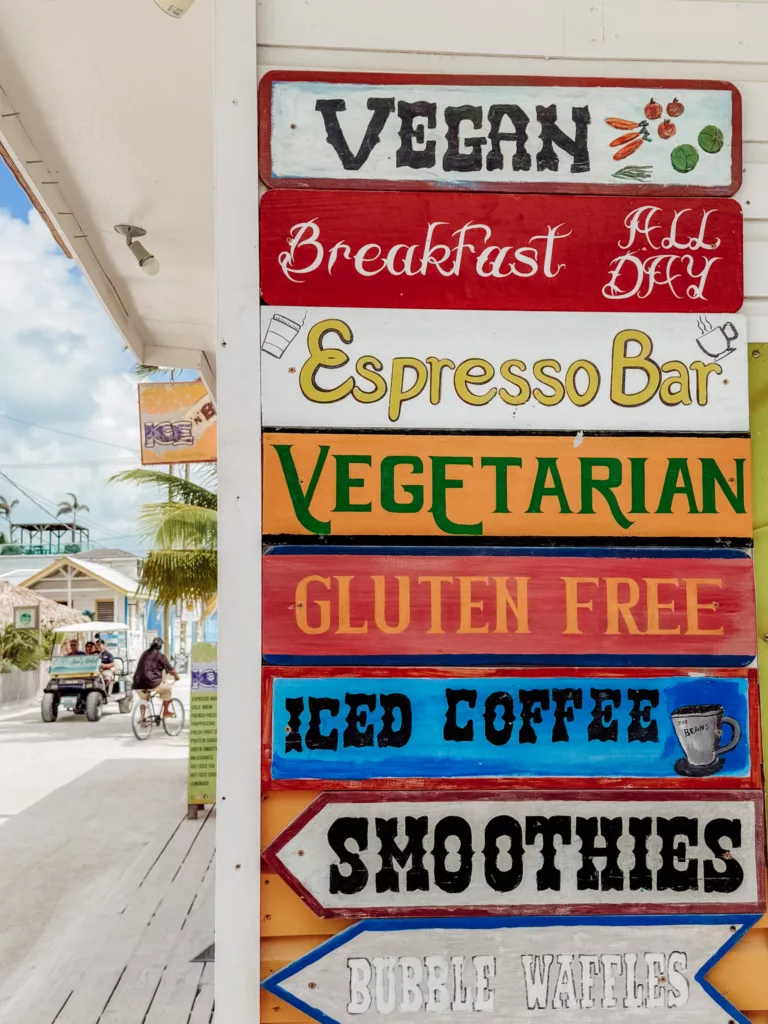 Ice and Beans Caye Caulker best coffee