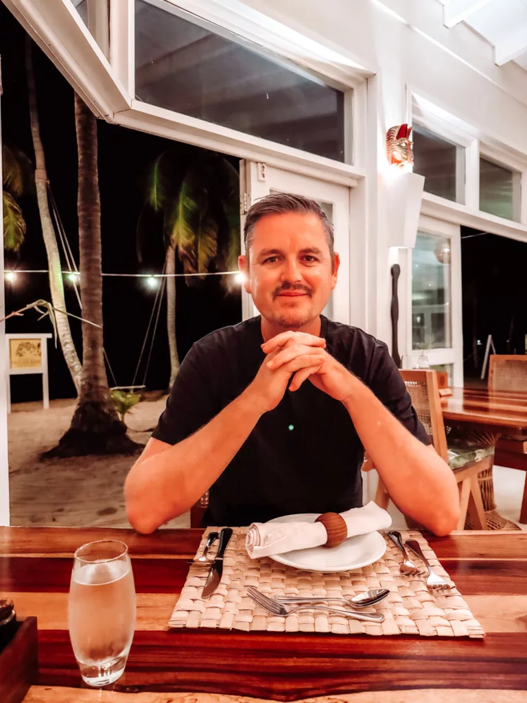 Dinner at the Paddle House Restaurant at the Lodge at Jaguar Reef Belize