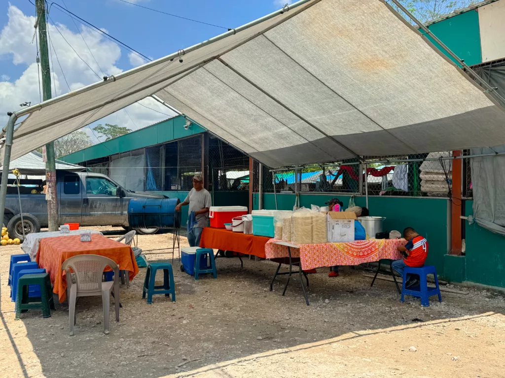 Ds BBQ at the markets in San Ignacio Belize