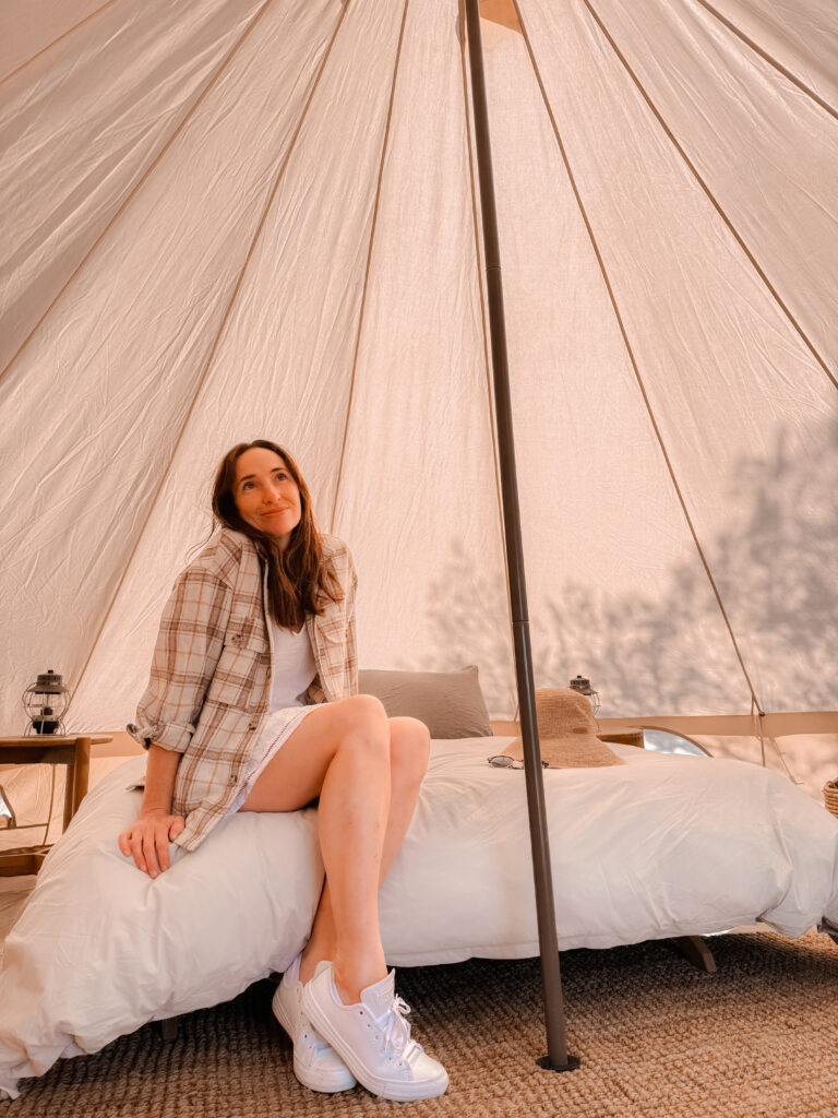 the best camp set up glamping in Joshua Tree