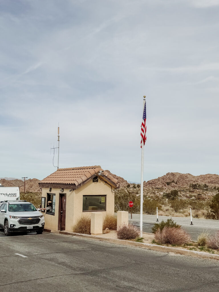 Joshua Tree national park entrance