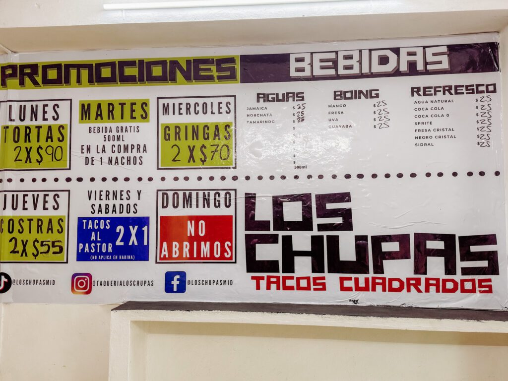 Las Chupas Tacos Merida Mexico