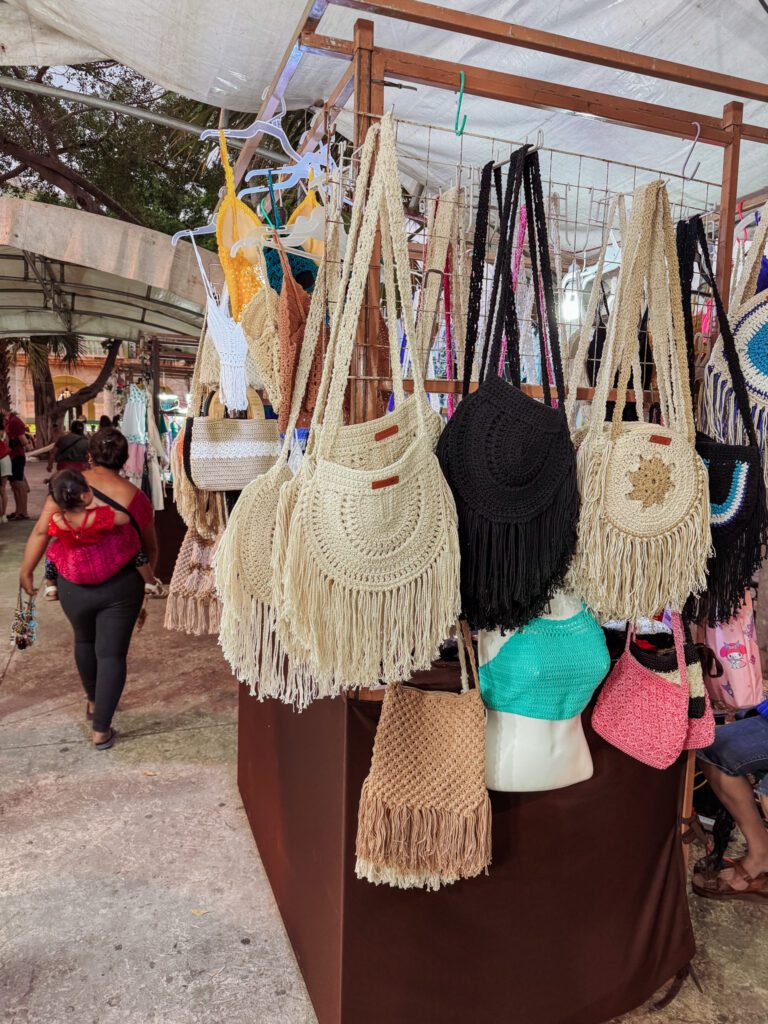 handicrafts for sale in Merida Yucatan Mexico.