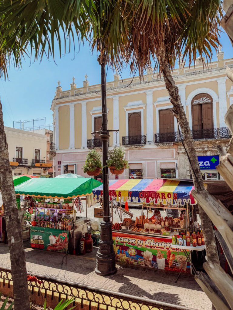 street vendors in Merida Yucatan Mexico.