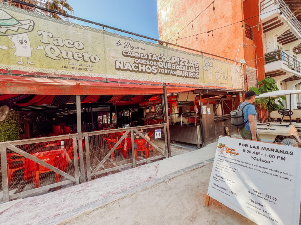 El Taco Queto cheap eats Isla Holbox Mexico