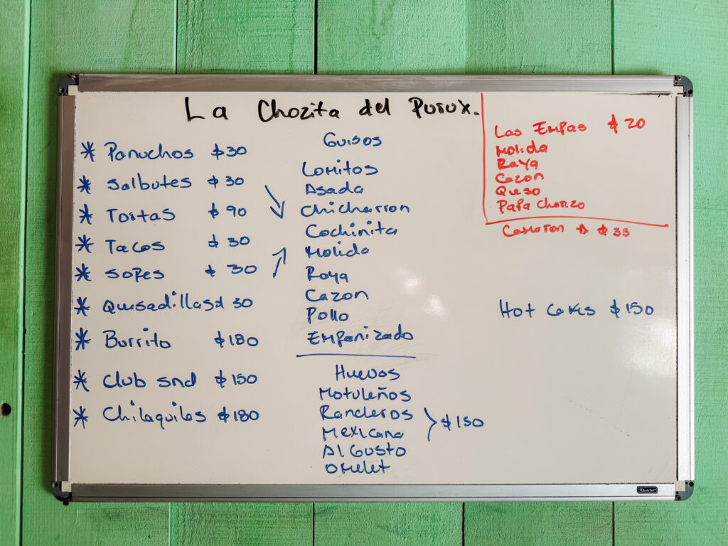 La Chozita del Purux Isla Holbox cheap eats