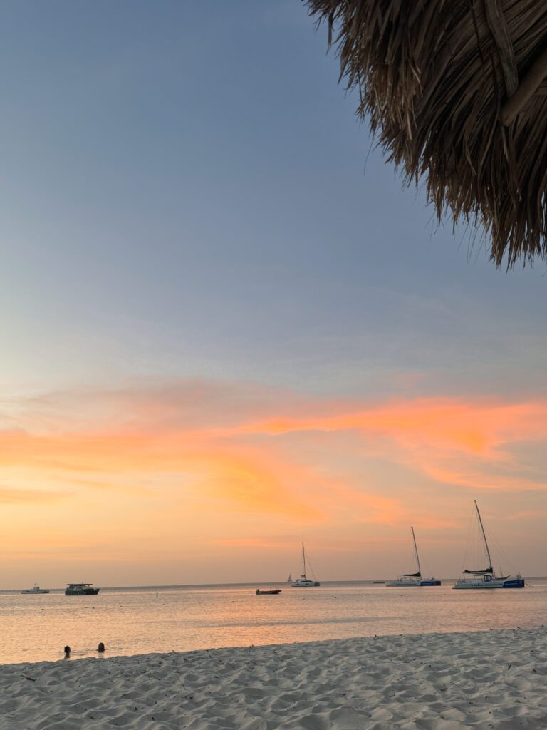 Sunset at Palm Beach Aruba