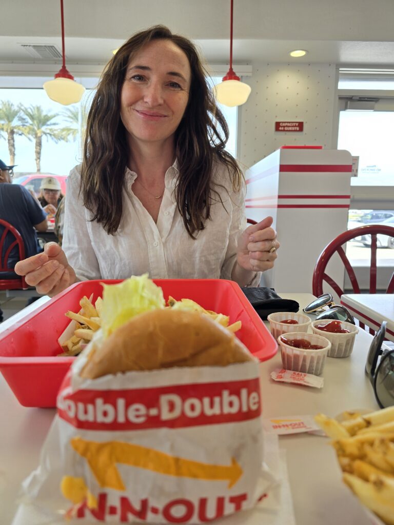 In n Out burger Palm Springs California