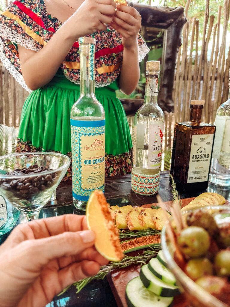 tequila and mezcal tasting in tulum