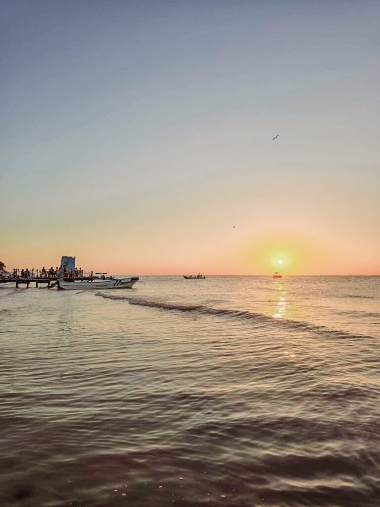 Sunset from Punta Cocos Isla Holbox Mexico