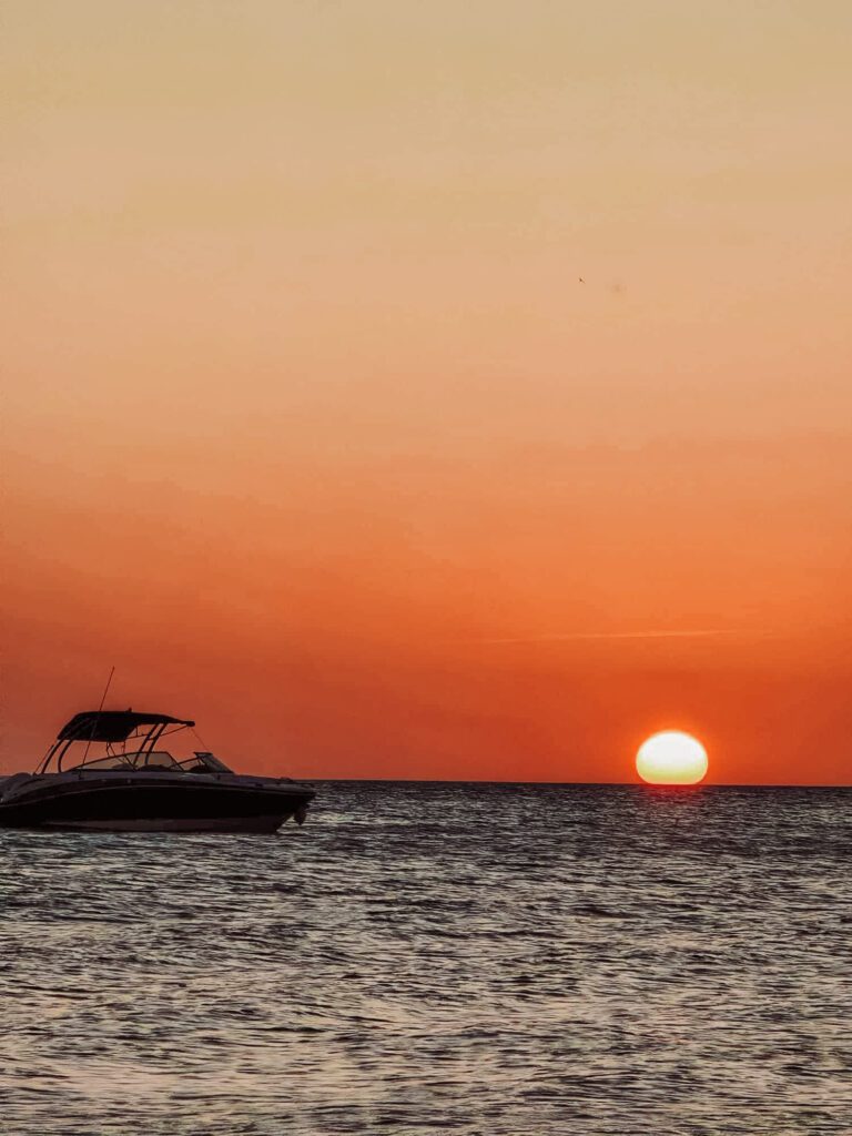 Great sunset spot on the beach Isla Holbox