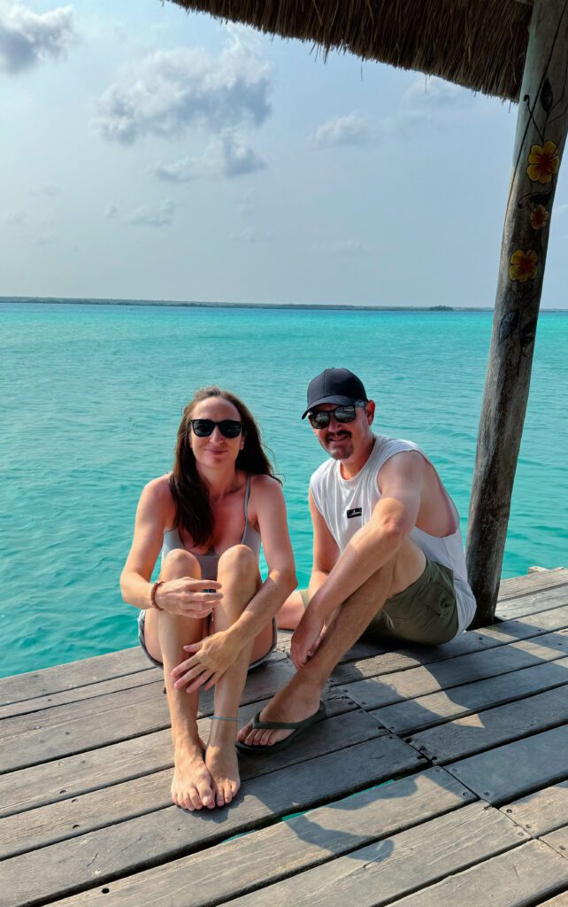 Bacalar Lagoon of 7 colours Bacalar Mexico