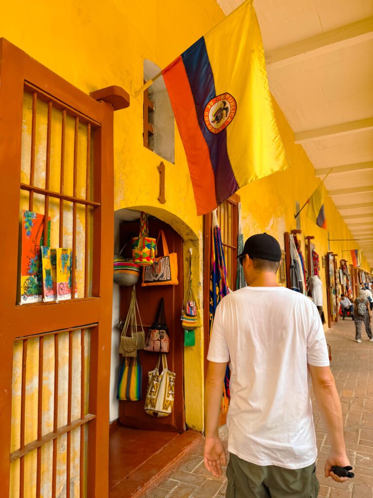 shopping at Las Bovedas Cartagena Colombia