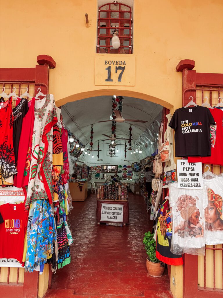 shopping at Las Bovedas Cartagena Colombia