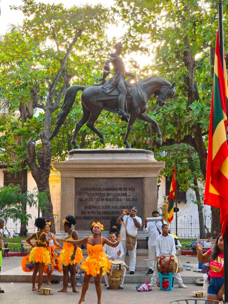 dancers in Cartagena Colombia