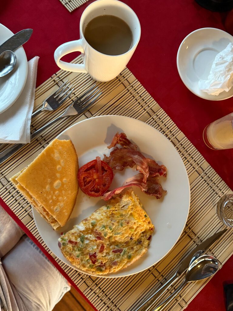 Delicious breakfast all made gluten free on our Serengeti safari