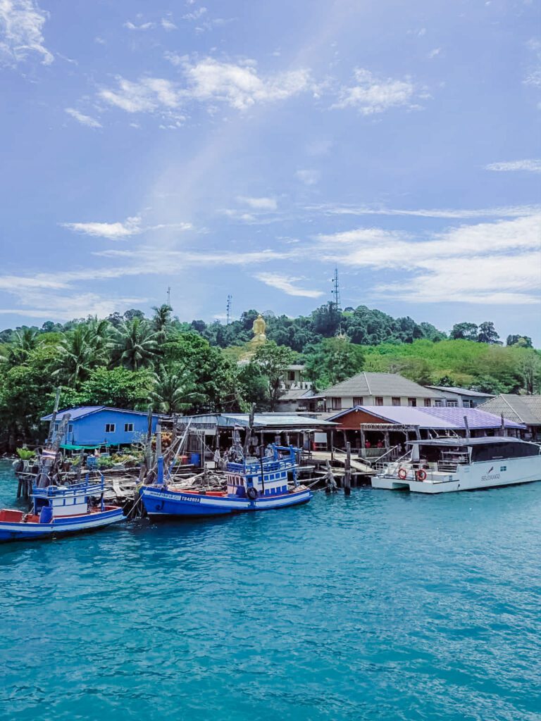 Boats at the ferry harbour