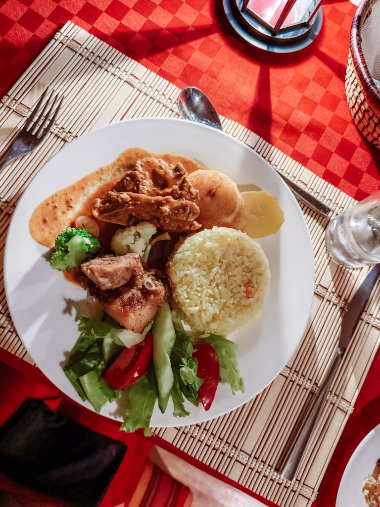 gluten free dinner in Serengeti safari