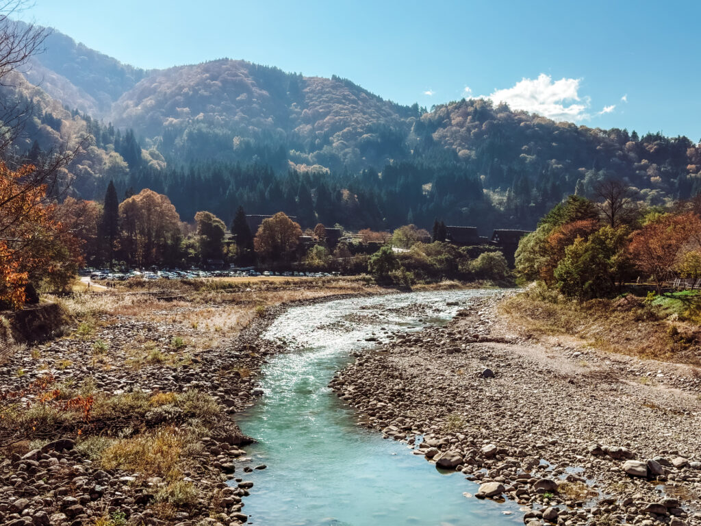 river at shirakawa-go