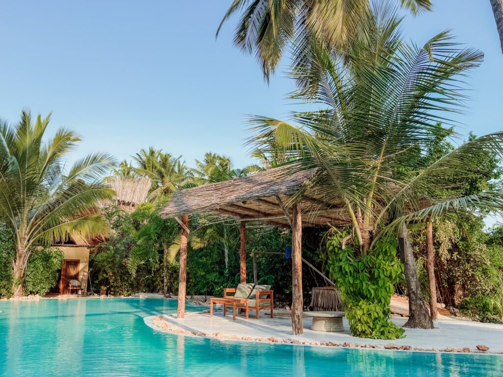 The pool area at The Nest is stunning!