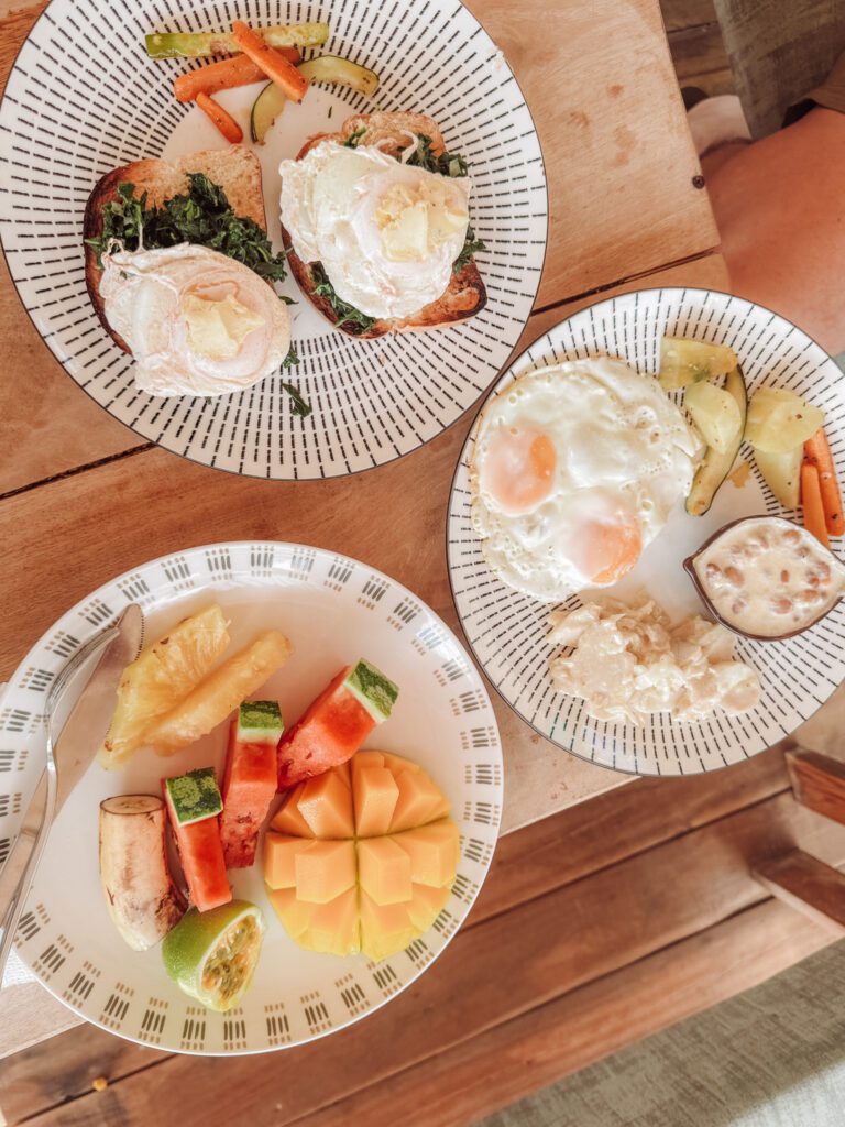 Beachfront breakfast at Paje Zanzibar at The Nest