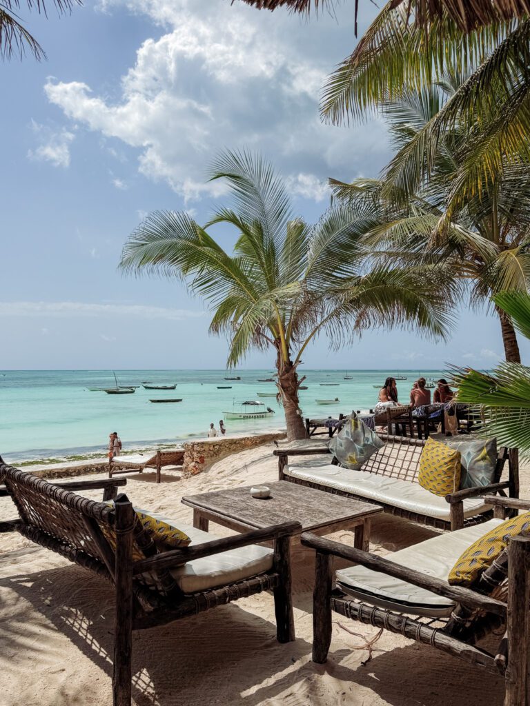 Beach club on Zanzibar