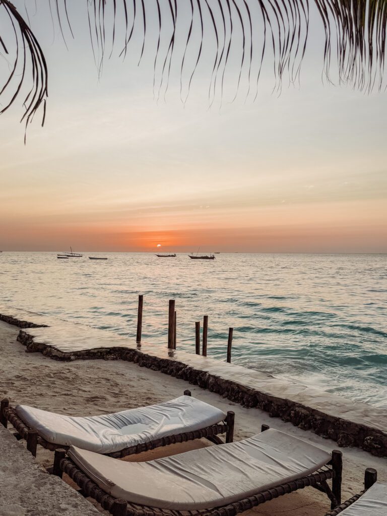 sunsets at north nungwi zanzibar