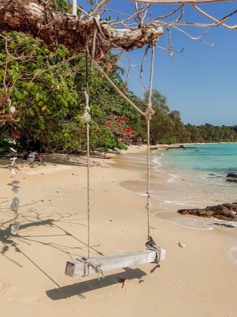 The  beachfront at Hideaway Ko Kood