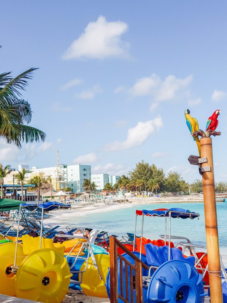 beach near the port in nassau