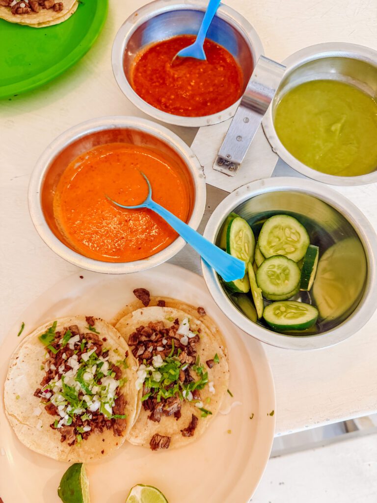 sayulita is a foodie paradise- al pastor tacos in sayulita, mexico