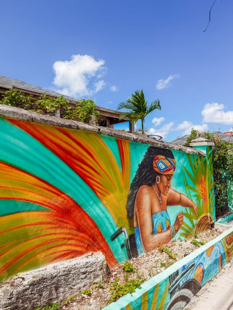 stunning street art in bahamas