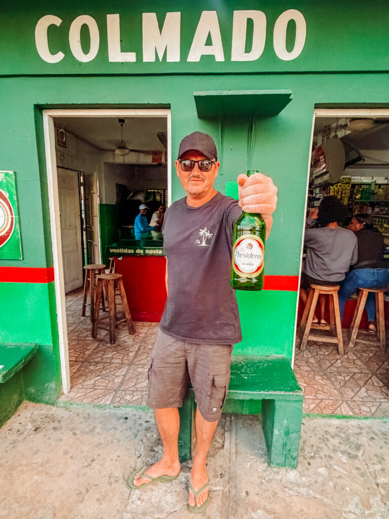 mike at colmado bayahibe, dominican republic