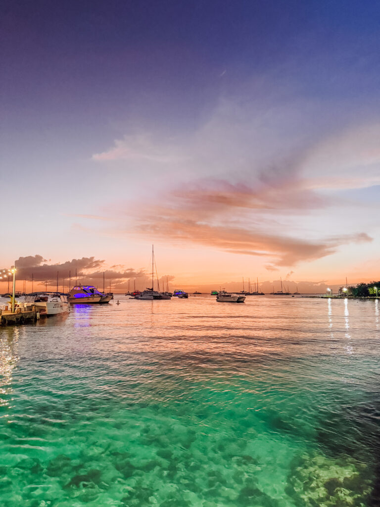 stunning sunsets in bayahibe at the harbour dominican republic