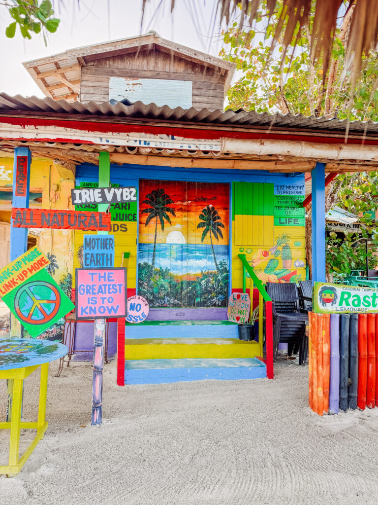 cool cafe on negril beach
