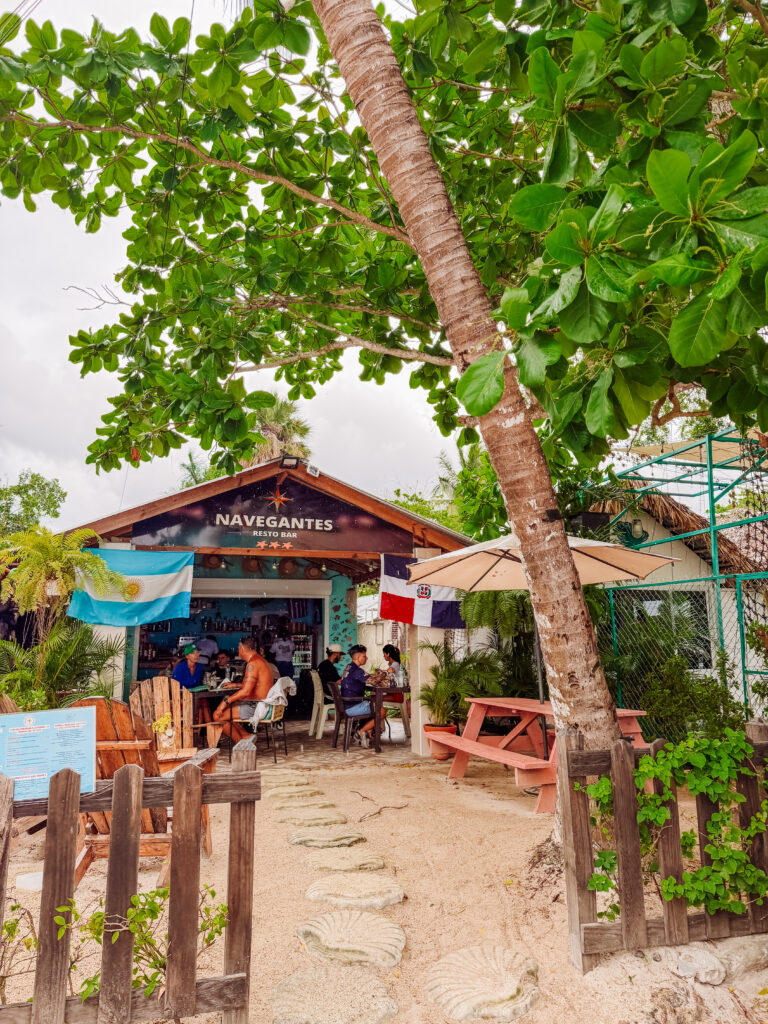 restaurant on beach in bayahibe, dominican republic